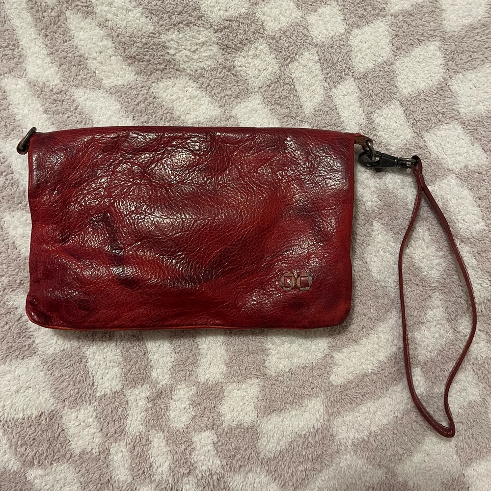 Cadence Rustic Red Bedstu Wristlet Genuine Leather